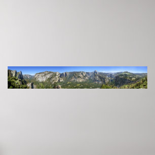 Affiche Yosemite Valley Panorama - Yosemite