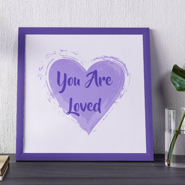 Affiche "You Are Love" Purple Heart Imprimer (Créateur téléchargé)