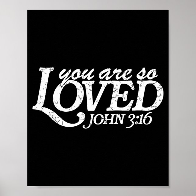 Affiche You Are So Loved Christian Verse Valentine's Day B (Devant)