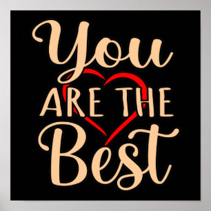 Affiche You Are The Best Romantic Valentines Day Couples G