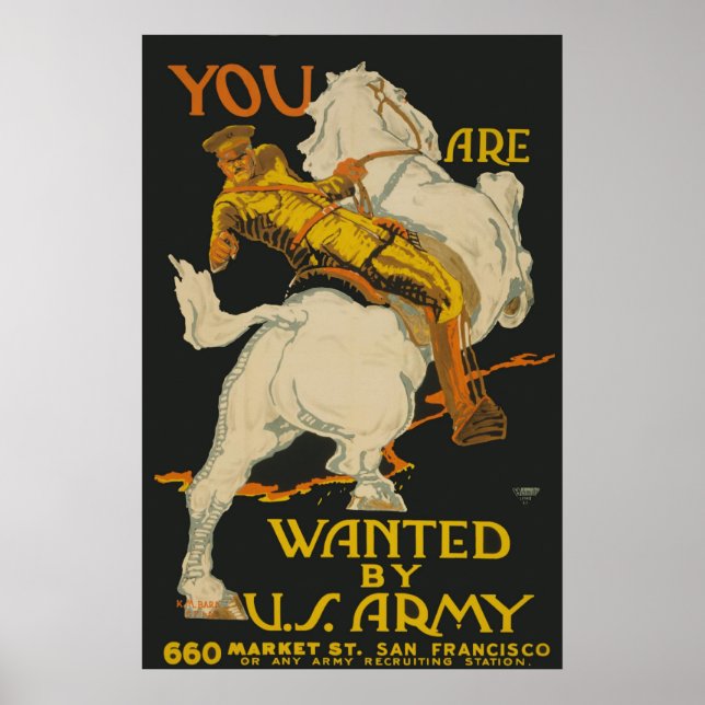 Affiche You Are Wanted By The Army (Devant)