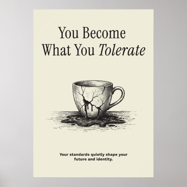 Affiche You Become What You Tolerate (Devant)