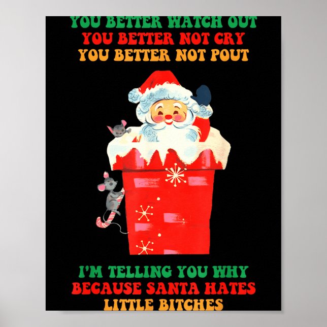 Affiche You Better Watch Out You Better Not Cry You Better (Devant)