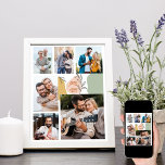 Affiche You Can Motivational 6 Photo Collage<br><div class="desc">Affiche motivante avec 6 de vos photos préférées, formes abstraites branchées et feuilles botaniques. Le modèle photo est mis en place pour vous d'ajouter des photos de vos amis, de votre famille et de vos héros, pour vous inspirer et vous rappeler que "vous pouvez". Vos photos sont présentées en formats...</div>