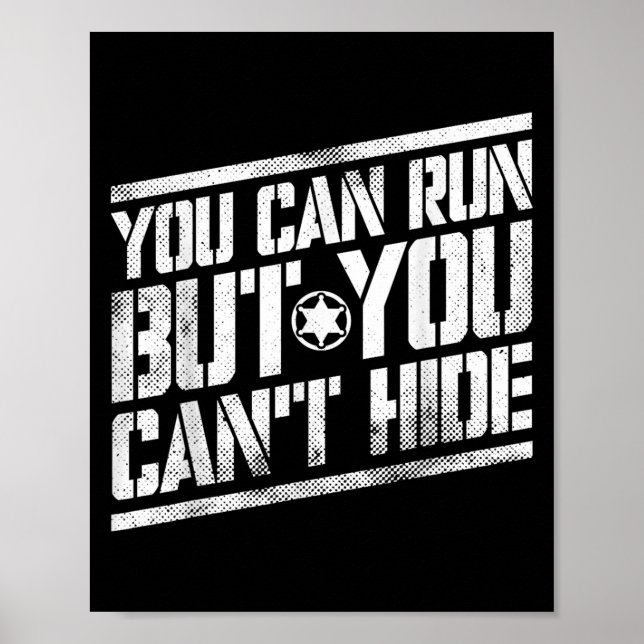 Affiche You Can Run But You Can't Hide Bounty Hunter  (Devant)