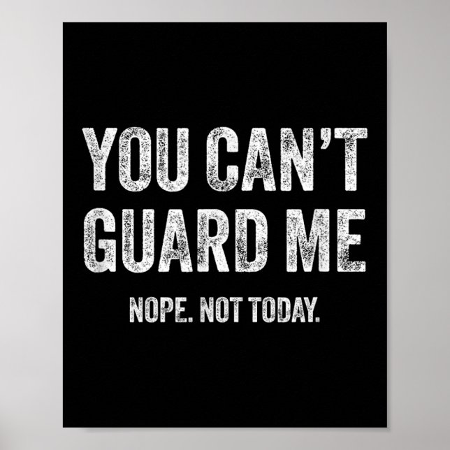 Affiche You Can't Guard Me  (Devant)