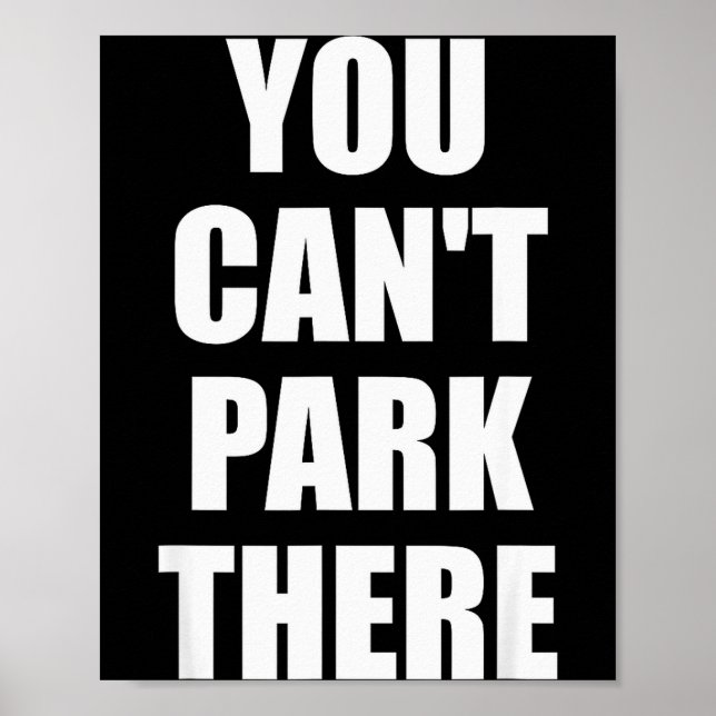 Affiche You Cant Park There Funny Viral Car Meme Sarcasm M (Devant)
