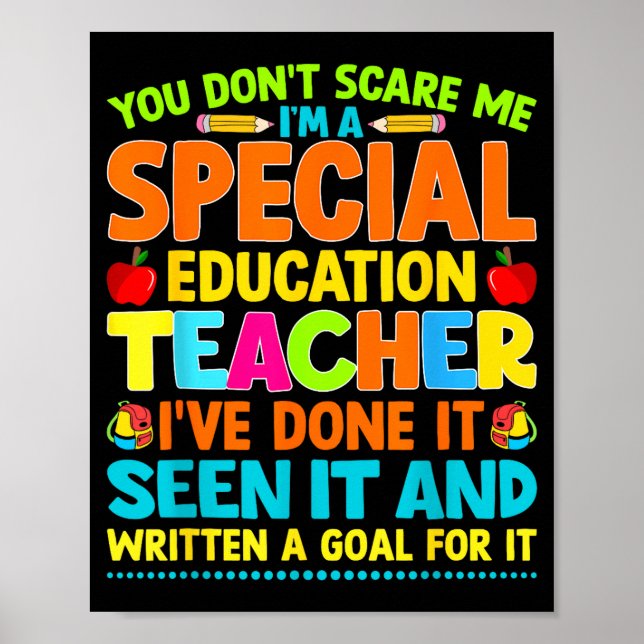 Affiche You Don't E Me I'm A Special Education Teacher Men (Devant)