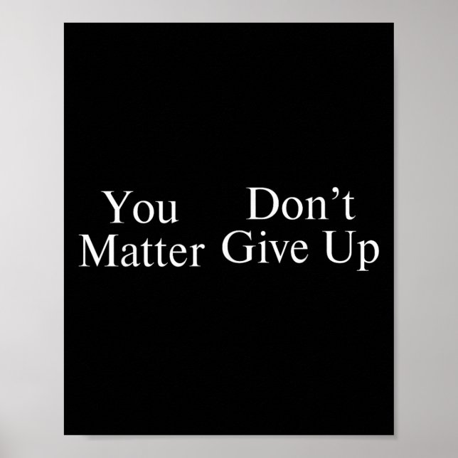 Affiche You Don't Give Up  (Devant)
