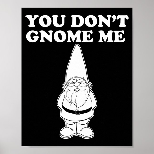 Affiche You Don't Gnome Me  (Devant)