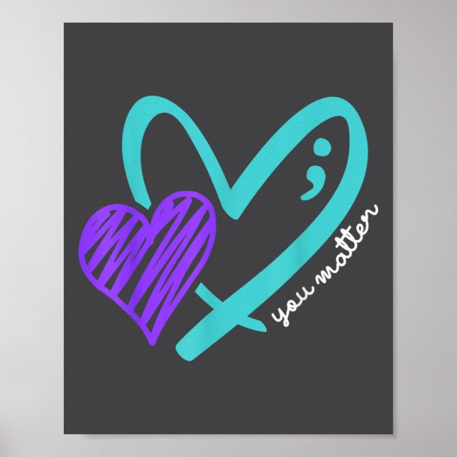 Affiche You Don't Let Your Story End Suicide Awareness  (Devant)