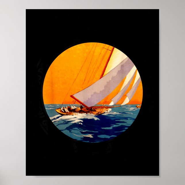 Affiche You Don't Stop Sailing When You Get Old Funny Old  (Devant)