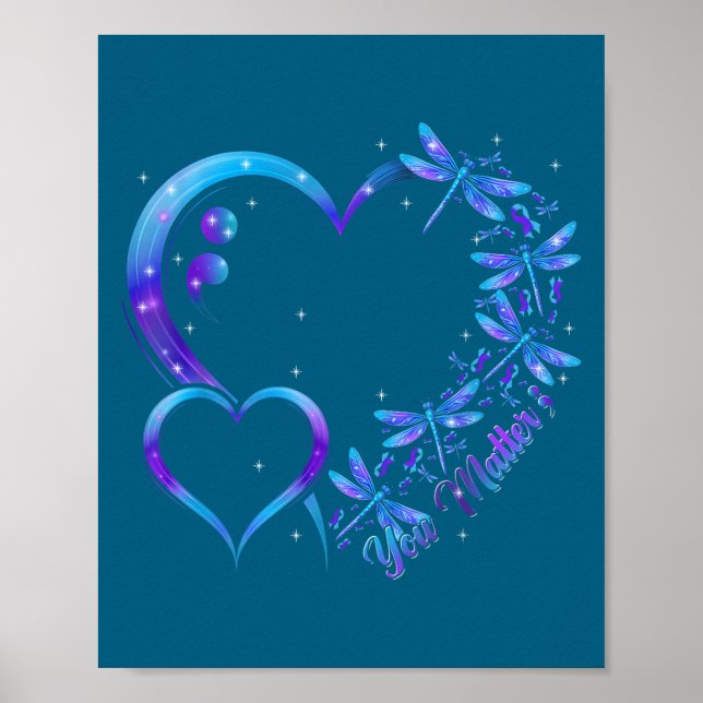 Affiche You Dragonfly Suicide Prevention Awareness Men Wom (Devant)