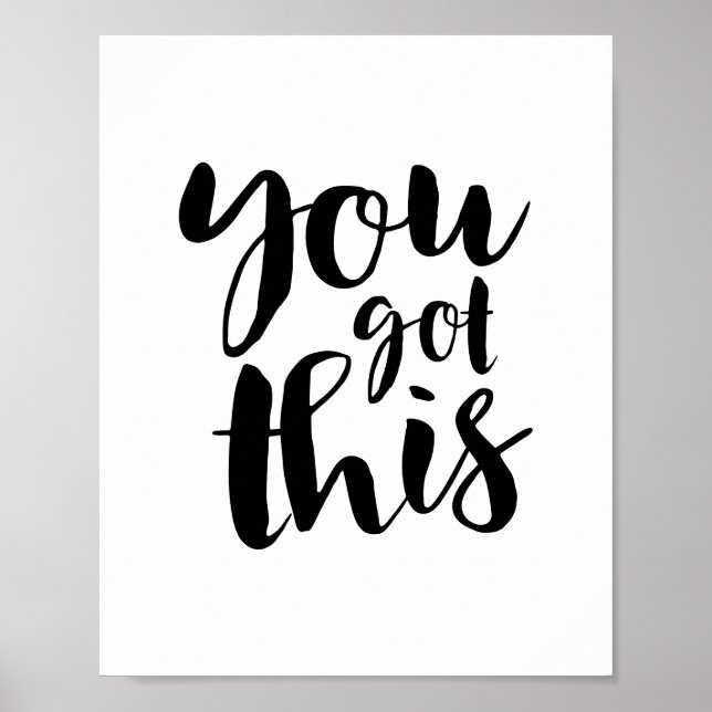 Affiche You Got This, Motivational Quote Gallery Wall (Devant)