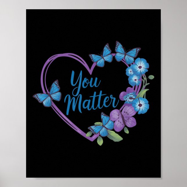 Affiche You Heart Suicide Prevention Awareness  (Devant)