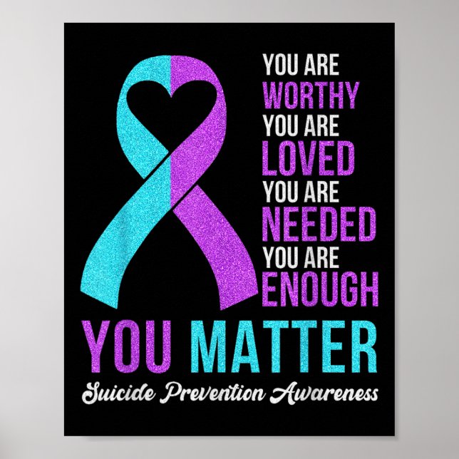 Affiche You Kindness Be Kind Suicide Prevention Awareness  (Devant)