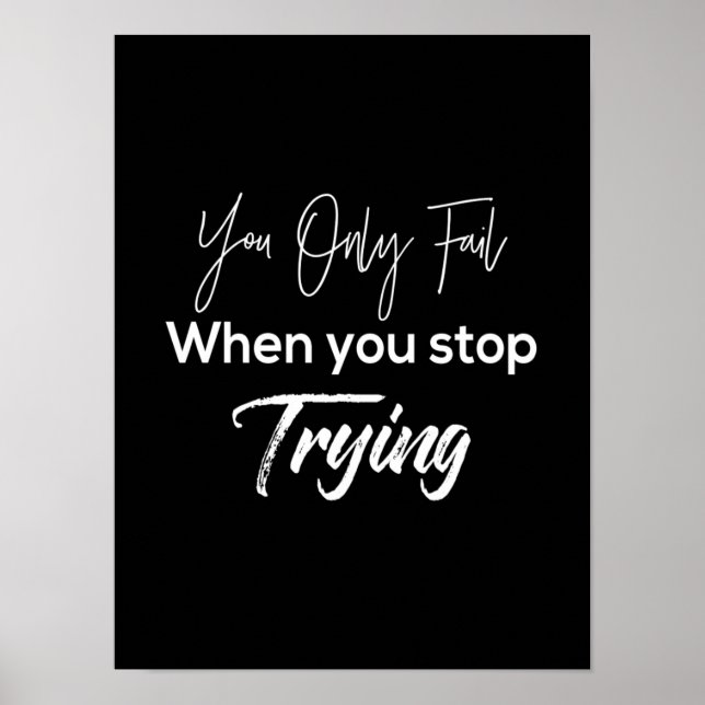 Affiche you only fail wstop (Devant)