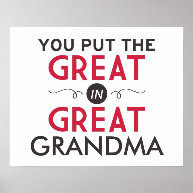 Affiche You Put the Great in Great Grandma (Devant)