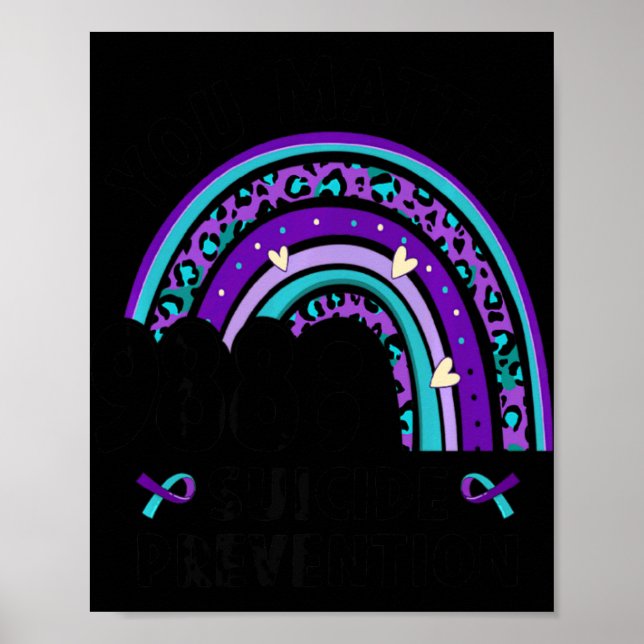 Affiche You Semi Colon 988 Suicide Prevention Aware  (Devant)