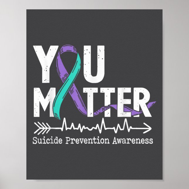 Affiche You Semicolon Suicide Prevention Awareness Week  (Devant)