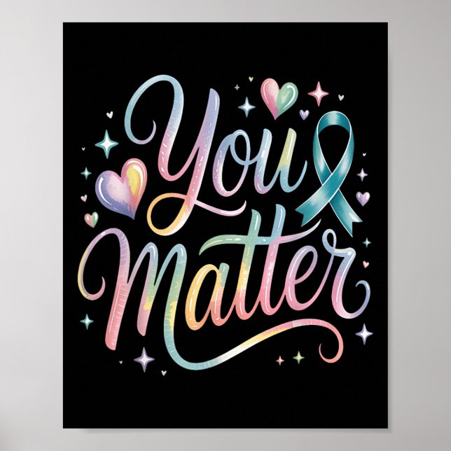 Affiche You Suicide Prevention Awareness  (Devant)