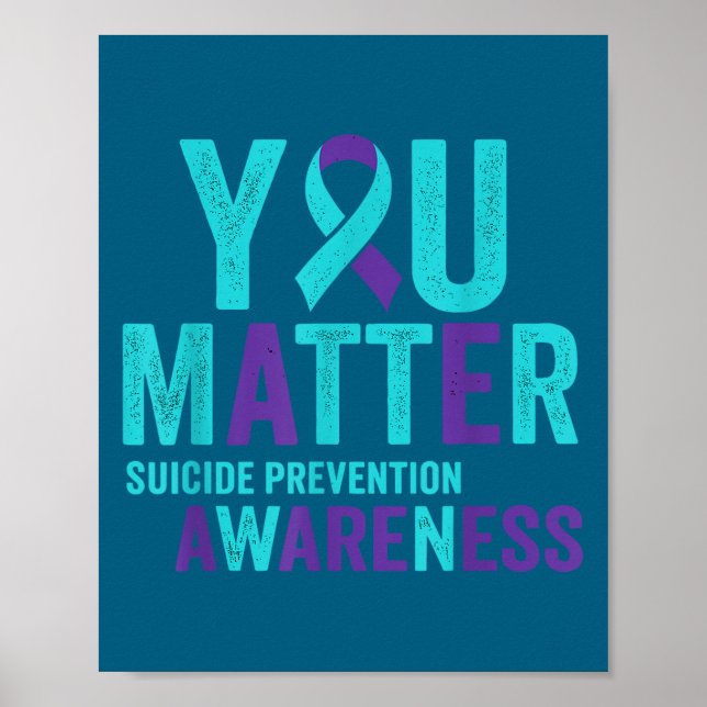 Affiche You Suicide Prevention Awareness Ribbon  (Devant)