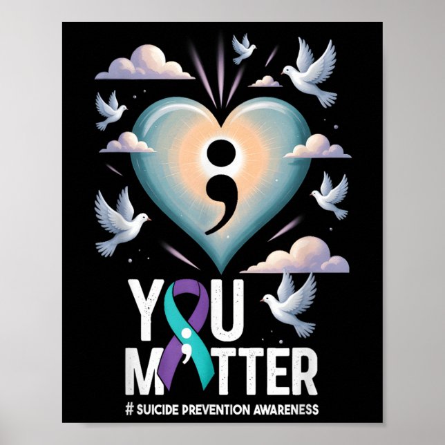 Affiche You Suicide Prevention Week Mental Health Awarenes (Devant)