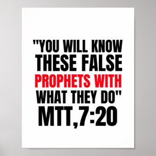 Affiche you will know these false prophets with what they