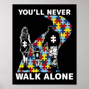 Affiche You'll Never Walk Alone Sensibilisation à l'autism