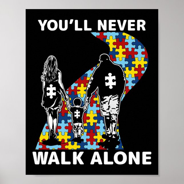 Affiche You'll Never Walk Alone Sensibilisation à l'autism (Devant)