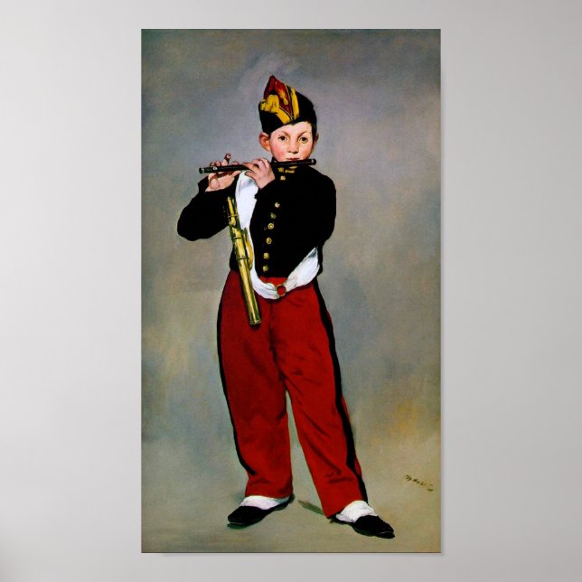 Affiche Young Flutist, The Fifer, Edouard Manet, 1866 (Devant)