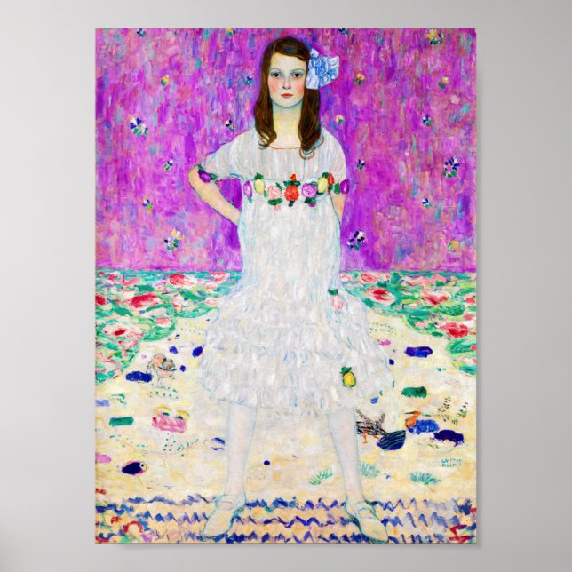 Affiche Young Girl, Gustav Klimt (Devant)