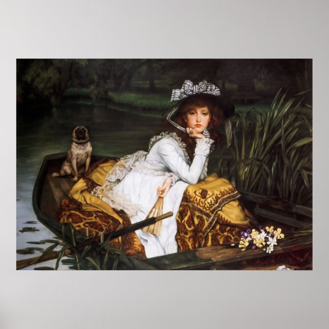 Affiche Young Lady in a Boat by James Tissot (Devant)