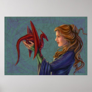 Affiche Young Red Dragon