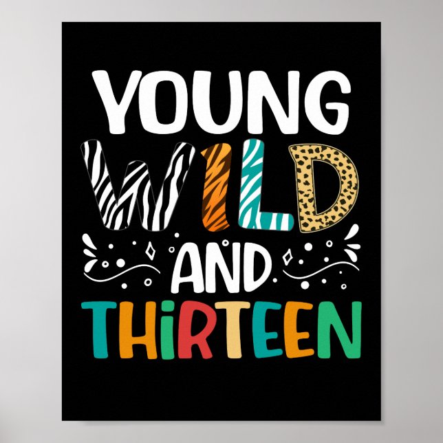 Affiche Young Wild Et Treize Filles Du 13E Anniversaire Ga (Devant)