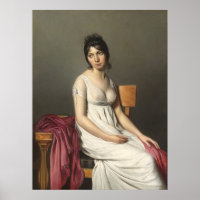 Young Woman in White, Jacques-Louis David Fine Art