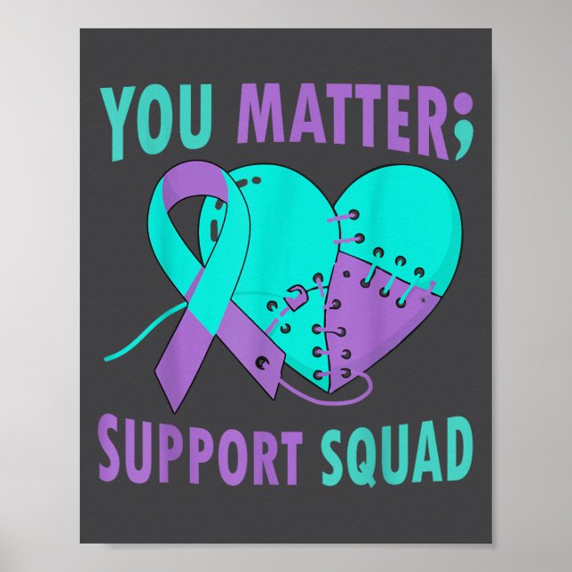 Affiche Your Life S Semicolon Suicide Prevention Awareness (Devant)