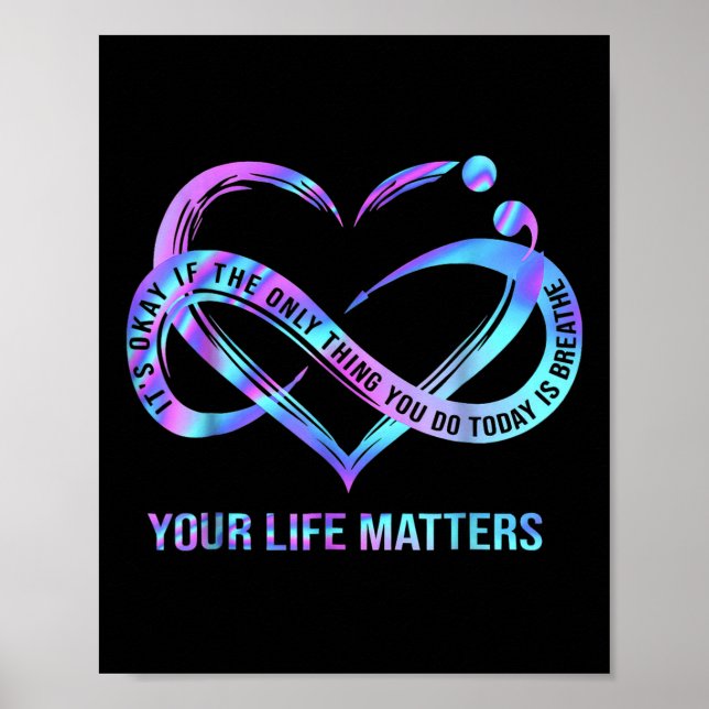 Affiche Your Life S Suicide Prevention Awareness Stay  (Devant)