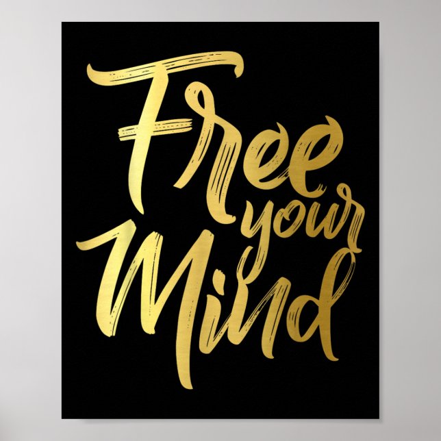 Affiche Your Mind Golden Quote  (Devant)