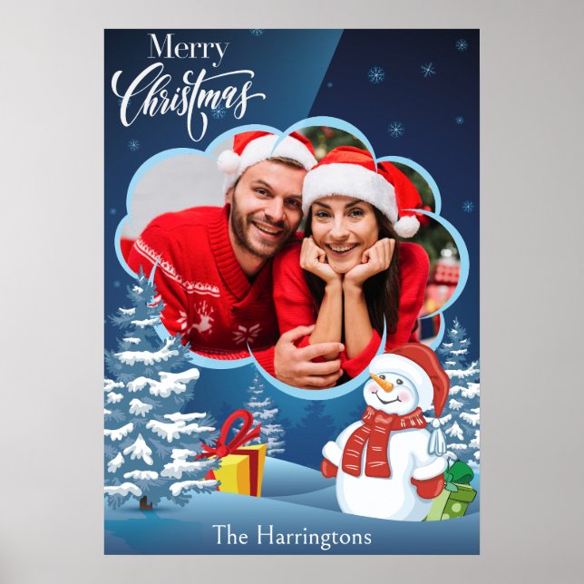 Affiche YOUR Photo & Name(s) Christmas (Devant)
