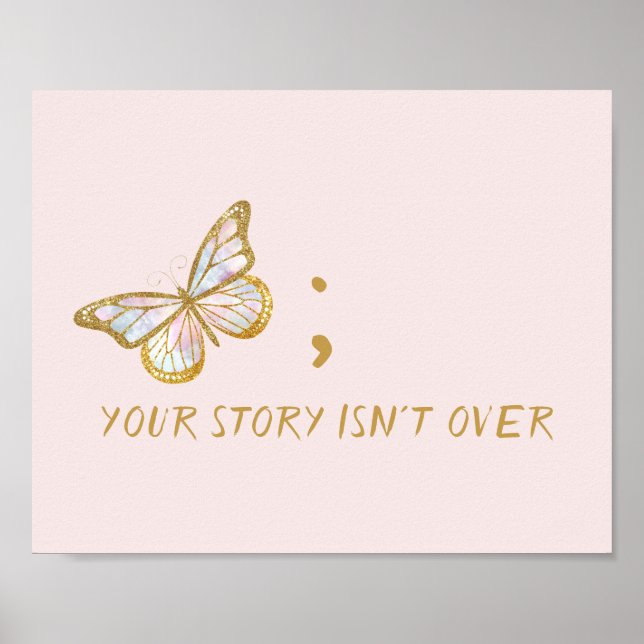 Affiche Your Story Isn't Over Mental Health Awareness   (Devant)
