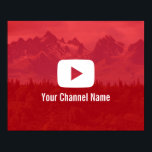 Affiche Youtube Channel Custom Photography Youtuber<br><div class="desc">Youtube Channel Custom Photography Youtuber Posters.</div>