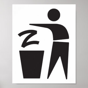 Affiche Z à la poubelle (affiche)