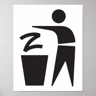 Affiche Z à la poubelle (affiche)