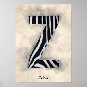 Affiche Z est pour Zebra
