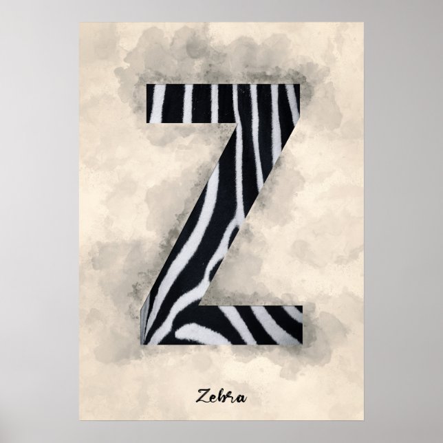 Affiche Z est pour Zebra (Devant)