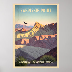 Affiche Zabriskie Point Death Valley National Park V01