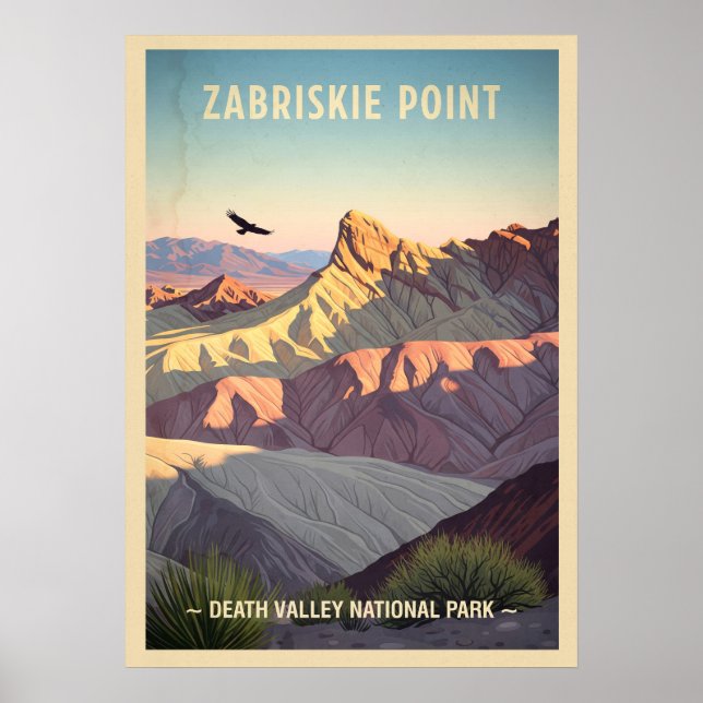 Affiche Zabriskie Point Death Valley National Park V01 (Devant)