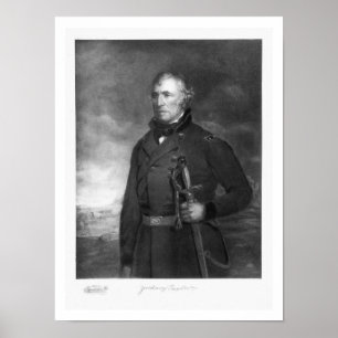 Affiche Zachary Taylor, 12e président des États-Unis