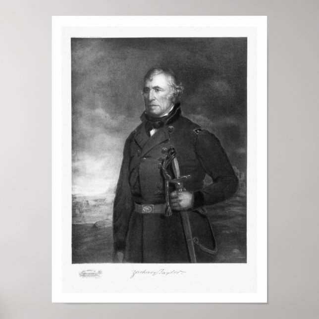 Affiche Zachary Taylor, 12e président des États-Unis (Devant)